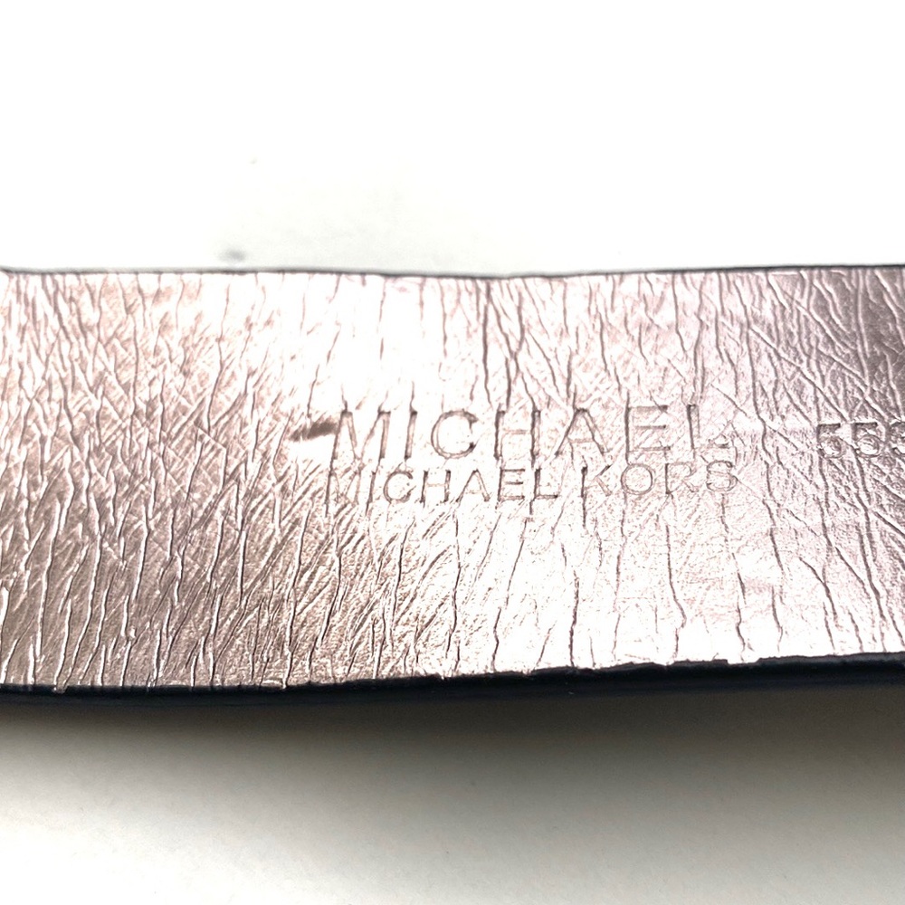 Michael Kors UNISEX Black Signature Logo Belt - Picture 7 of 8